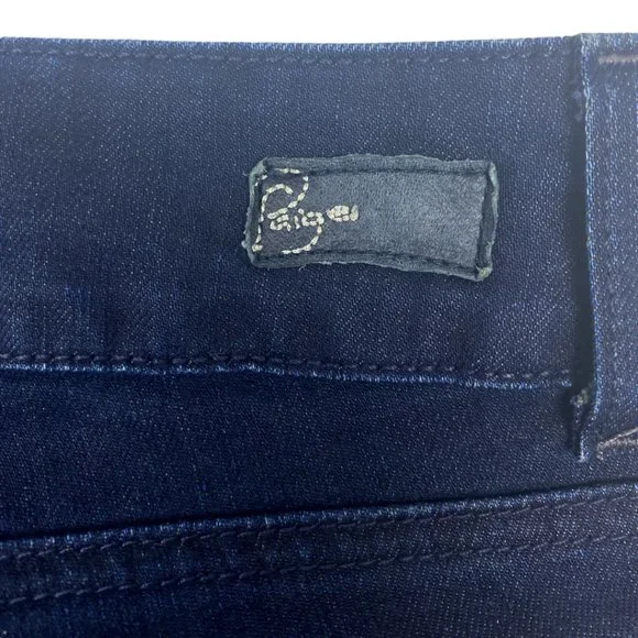 Paige Women's Hidden Hills Blue Dark Wash High Rise Bootcut Denim Jeans US 28 - Picture 8 of 11